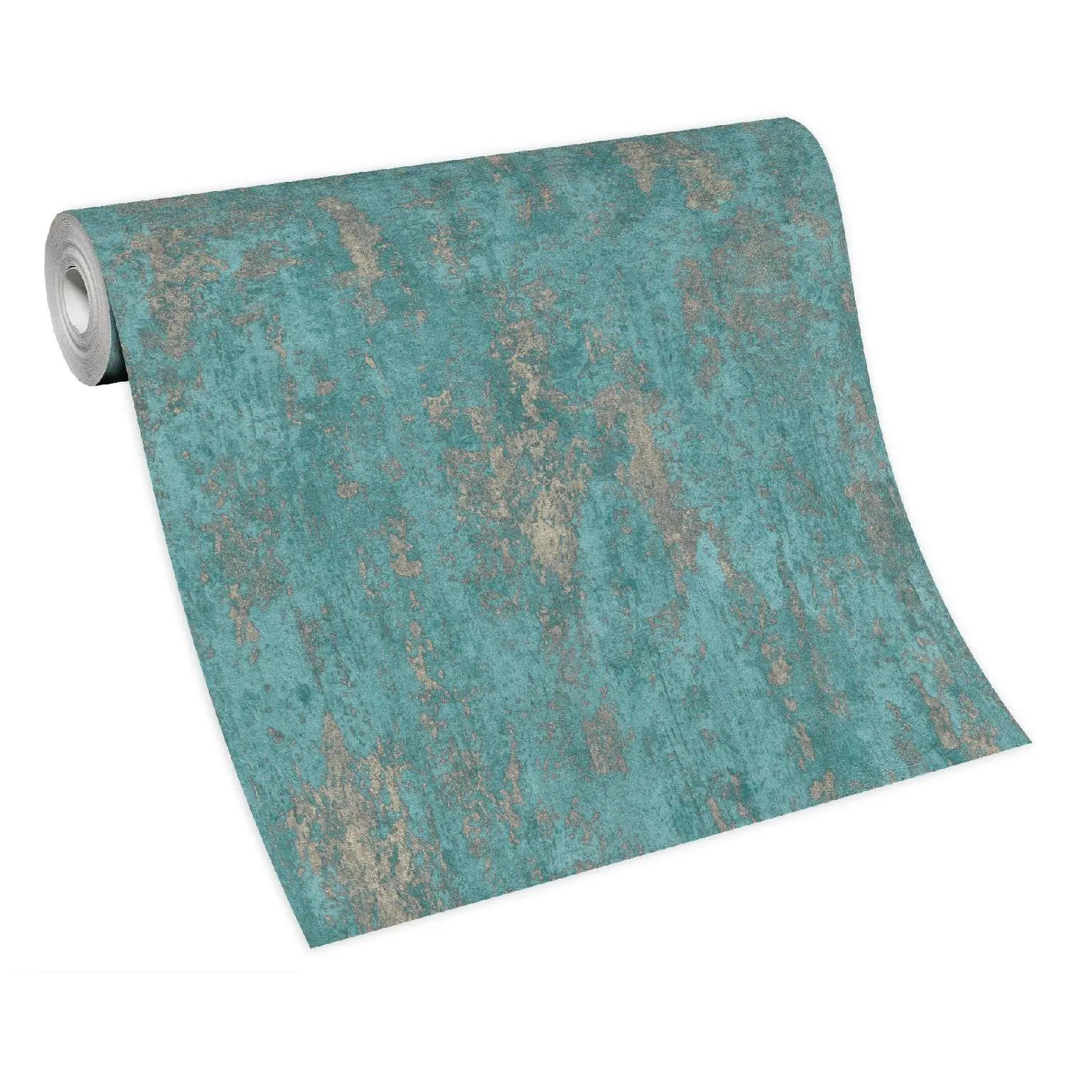 Erismann | Casual Chic | 10273-18 | Papier Peint Intissé | Uni | 0.53 X 10.05 M | Turquoise 4 Erismann | Casual Chic | 10273-18 | Papier Peint Intissé | Uni | 0.53 X 10.05 M | Turquoise – Image 2
