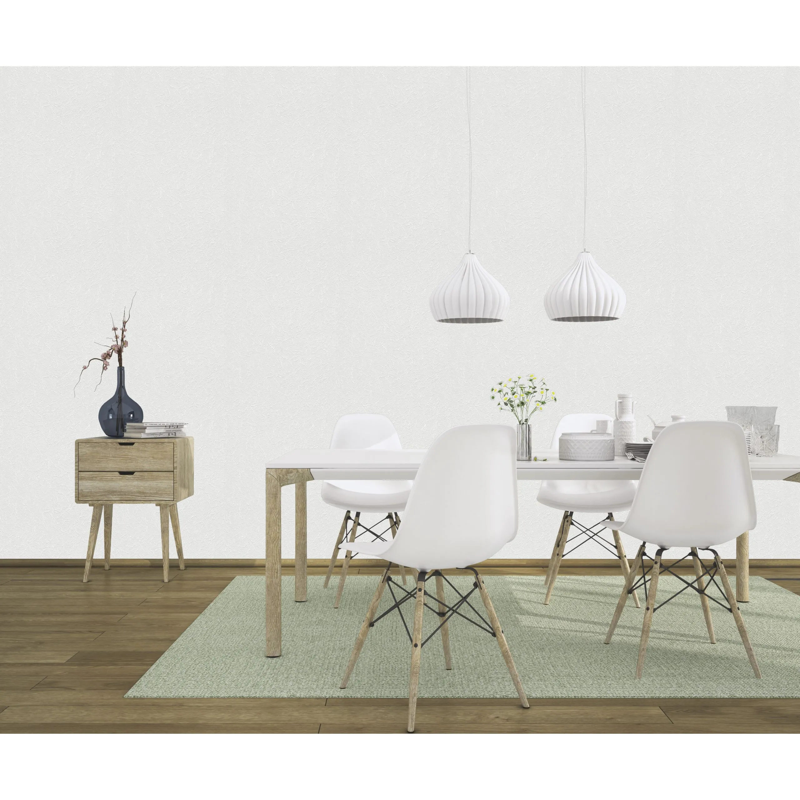 Rasch Wallton 2020 | 177515 | Papier Peint Intissé Enduit | 0.53 M X 10.05 M | Blanc 6 Rasch Wallton 2020 | 177515 | Papier Peint Intissé Enduit | 0.53 M X 10.05 M | Blanc – Image 4