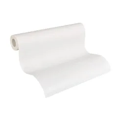 A.S. Creation Meistervlies | 246011 | Papier Peint à Motif Ondulé | 0.53 M X 10.05 M | Blanc