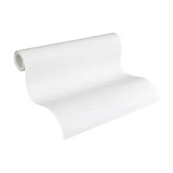 A.S. Creation Meistervlies | 248312 | Papier Peint Intissé à Rayures | 0.53 M X 10.05 M | Blanc