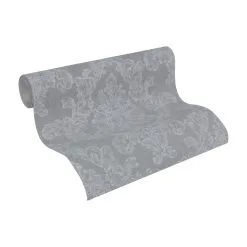 A.S. Creation Elegance 3 | 305184 | Papier Peint Intissé Floral | 0.53 M X 10.05 M | Gris
