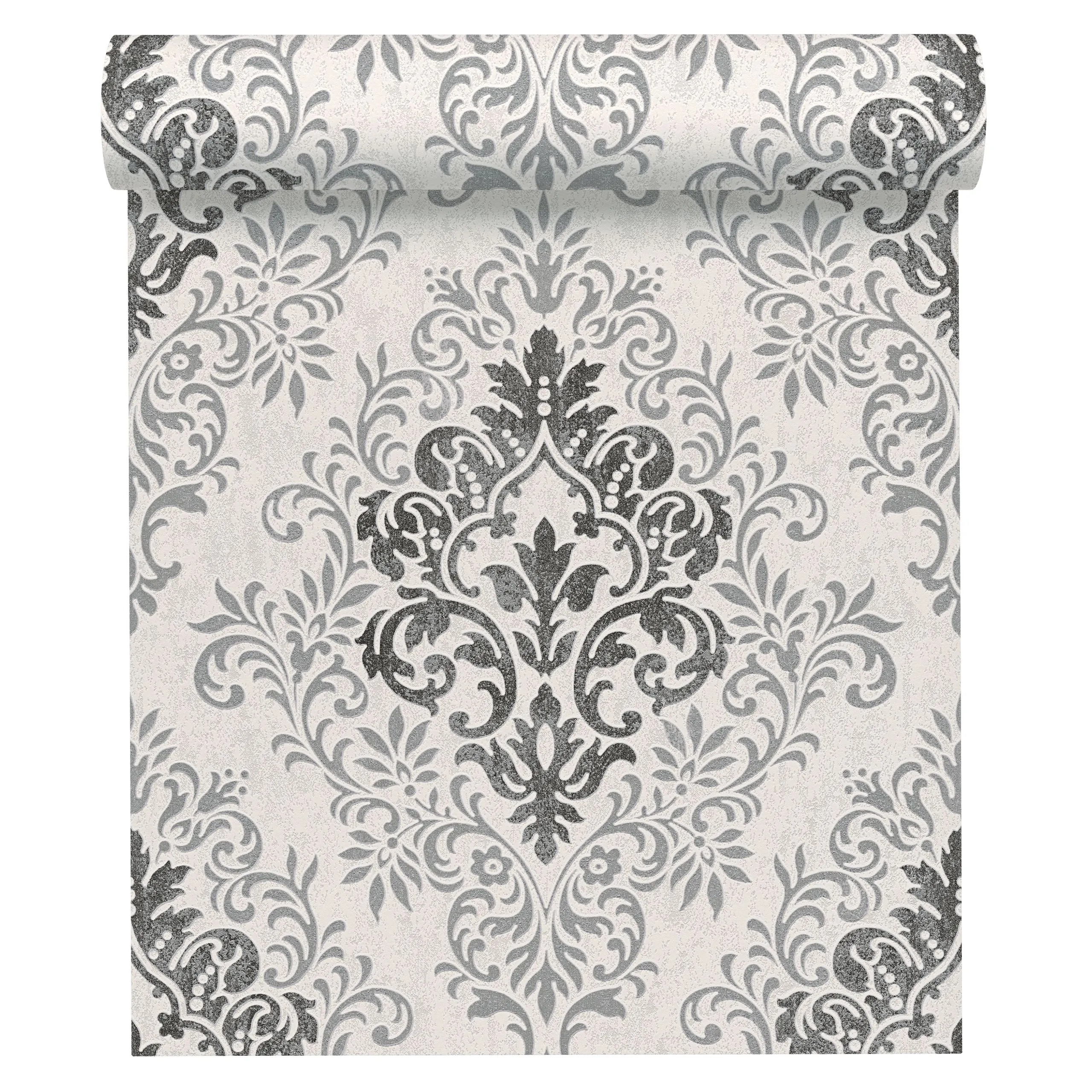 A.S. Creation Jette 4 | 339241 | Papier Peint Intissé Baroque | 0.53 M X 10.05 M | Gris 4 A.S. Creation Jette 4 | 339241 | Papier Peint Intissé Baroque | 0.53 M X 10.05 M | Gris – Image 2
