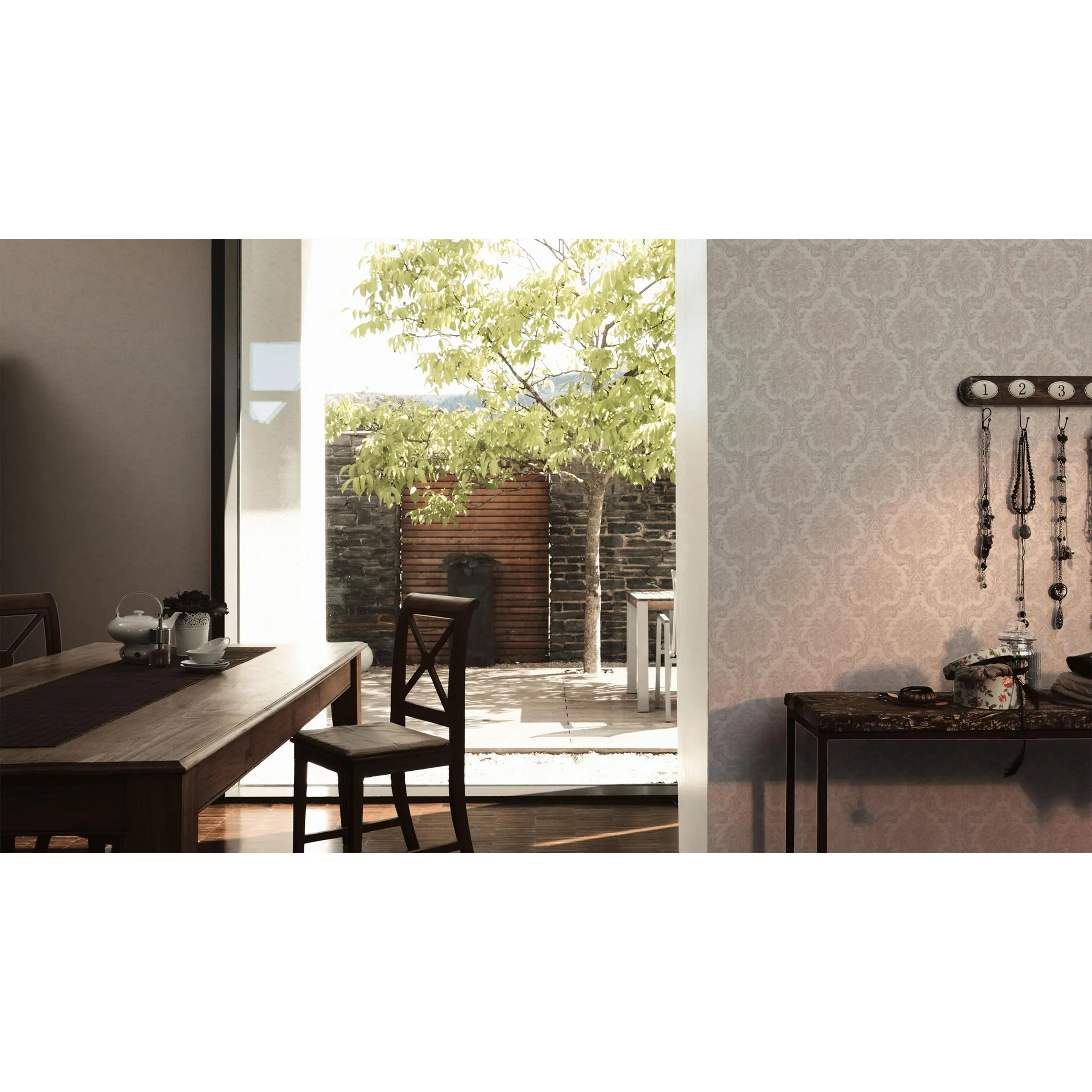 A.S. Creation Paradise Garden | 367161 | Papier Peint Intissé Vintage | 0.53 M X 10.05 M | Gris 4 A.S. Creation Paradise Garden | 367161 | Papier Peint Intissé Vintage | 0.53 M X 10.05 M | Gris – Image 2