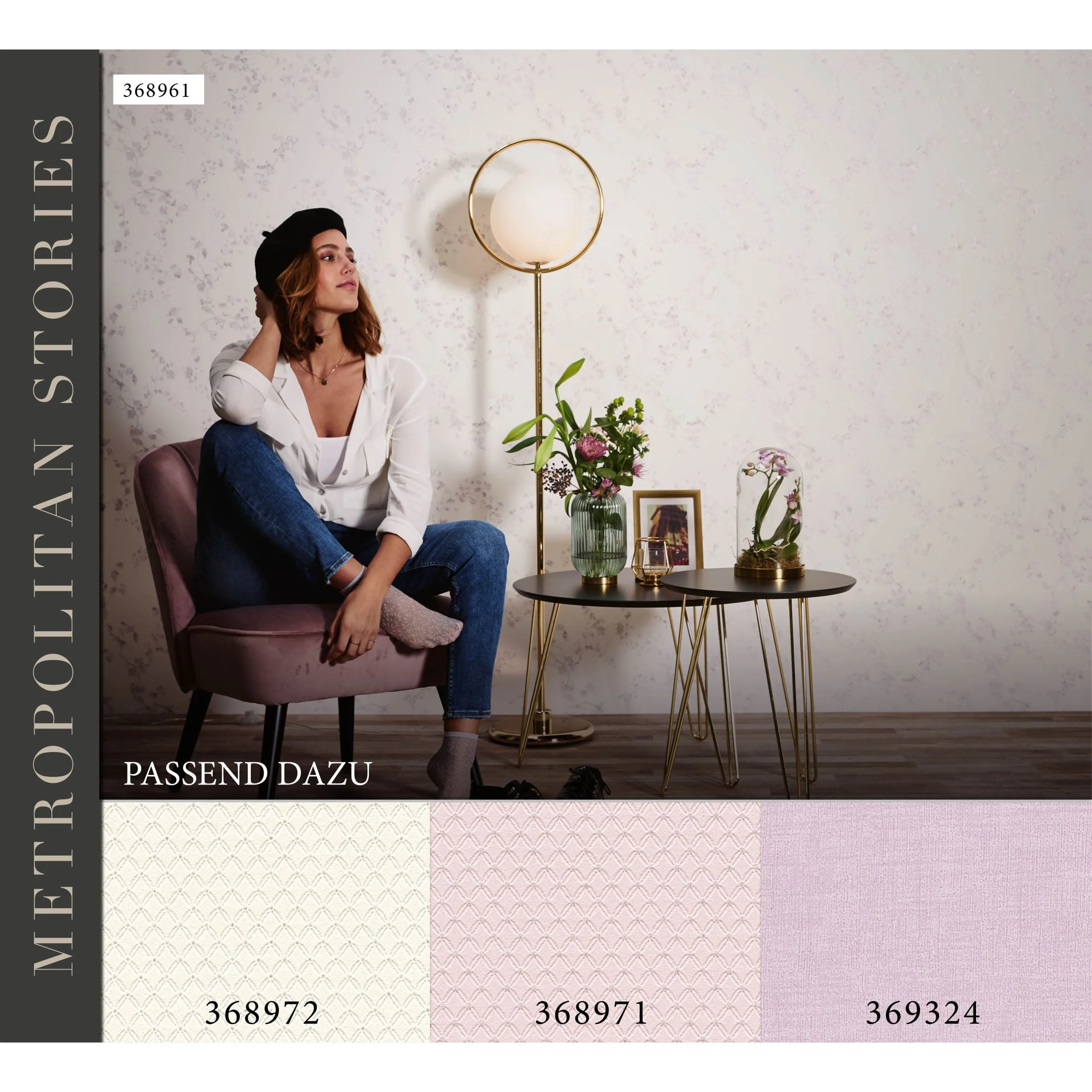 A.S. Creation Metropolitan Stories | 368961 | Papier Peint Intissé Floral | 0.53 M X 10.05 M | écru 14 A.S. Creation Metropolitan Stories | 368961 | Papier Peint Intissé Floral | 0.53 M X 10.05 M | écru – Image 12