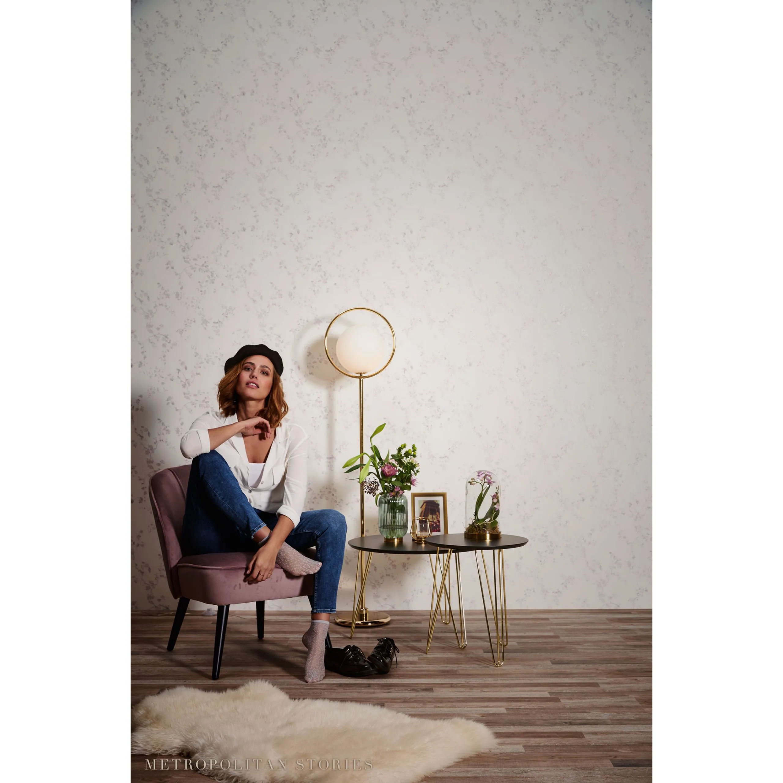 A.S. Creation Metropolitan Stories | 368961 | Papier Peint Intissé Floral | 0.53 M X 10.05 M | écru 7 A.S. Creation Metropolitan Stories | 368961 | Papier Peint Intissé Floral | 0.53 M X 10.05 M | écru – Image 5