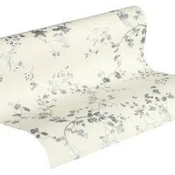 A.S. Creation Metropolitan Stories | 368962 | Papier Peint Intissé Floral | 0.53 M X 10.05 M | écru