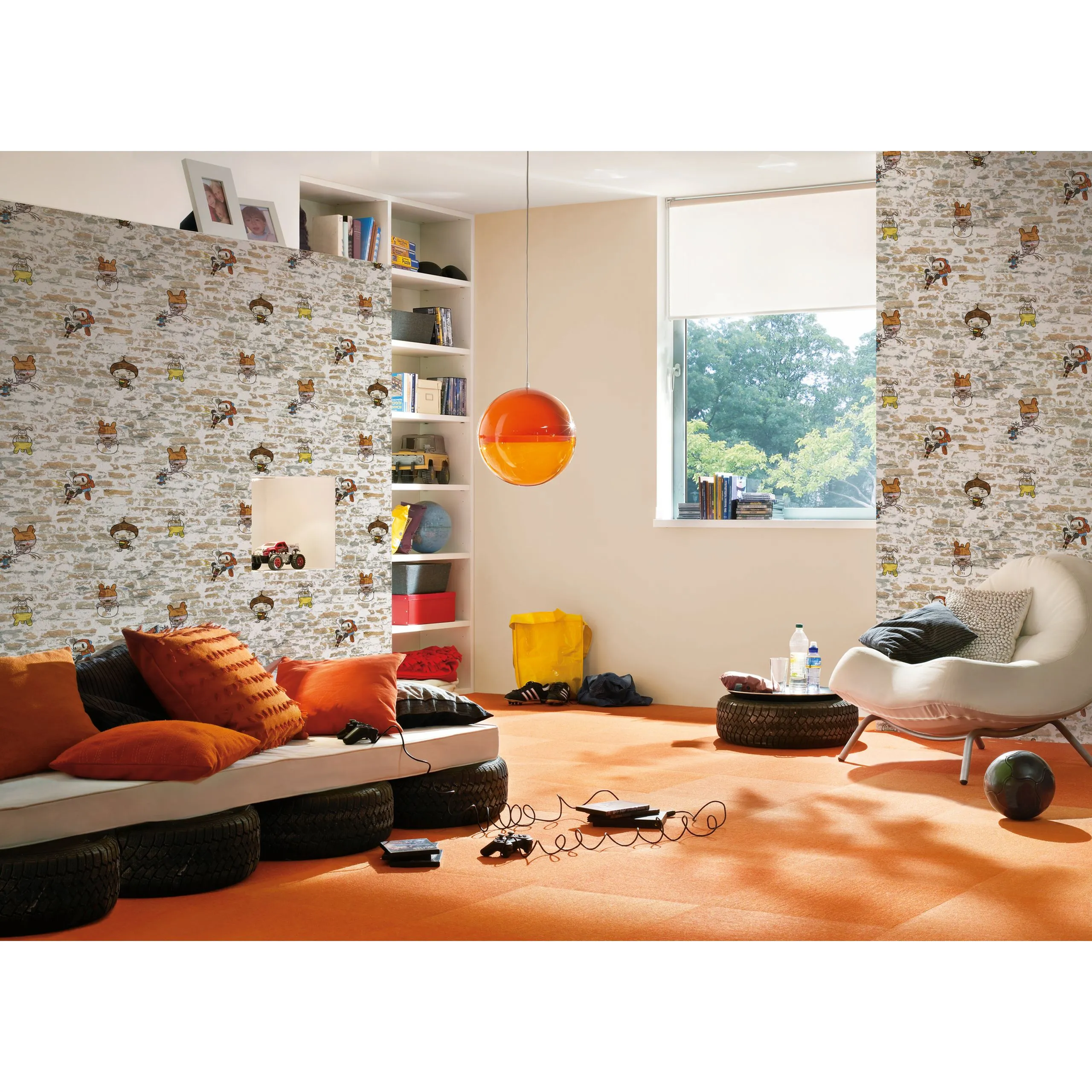 A.S. Creation Boys & Girls 6 | 369871 | Papier Peint Imitation Brique Pierre En Papier | Marron 4 A.S. Creation Boys & Girls 6 | 369871 | Papier Peint Imitation Brique Pierre En Papier | Marron – Image 2