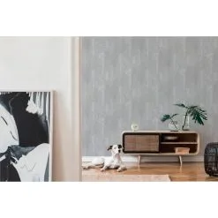 A.S. Creation Elements | 374122 | Papier Peint Intissé Uni | 0.53 M X 10.05 M | Gris -Fond D'écran Soldes 374122 7