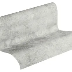 A.S. Creation Elements | 374254 | Papier Peint Intissé Uni | 0.53 M X 10.05 M | Gris