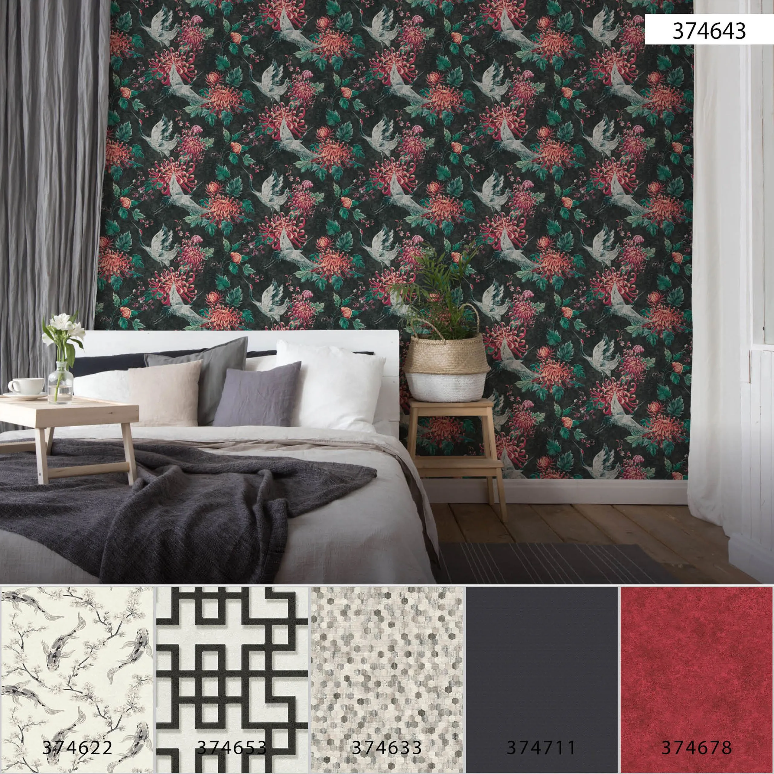 A.S. Creation Asian Fusion | 374643 | Papier Peint Intissé Nature | 0.53 M X 10.05 M | Noir 7 A.S. Creation Asian Fusion | 374643 | Papier Peint Intissé Nature | 0.53 M X 10.05 M | Noir – Image 5