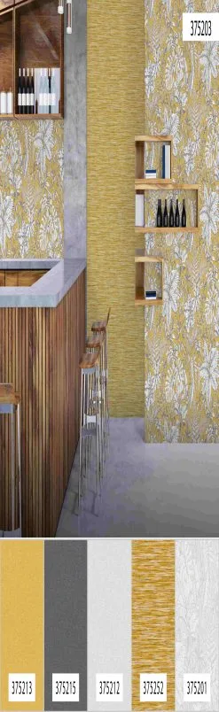 A.S. Creation Daniel Hechter 6 | 375203 | Papier Peint Intissé Floral | 0.53 M X 10.05 M | Jaune -Fond D'écran Soldes 375203 6