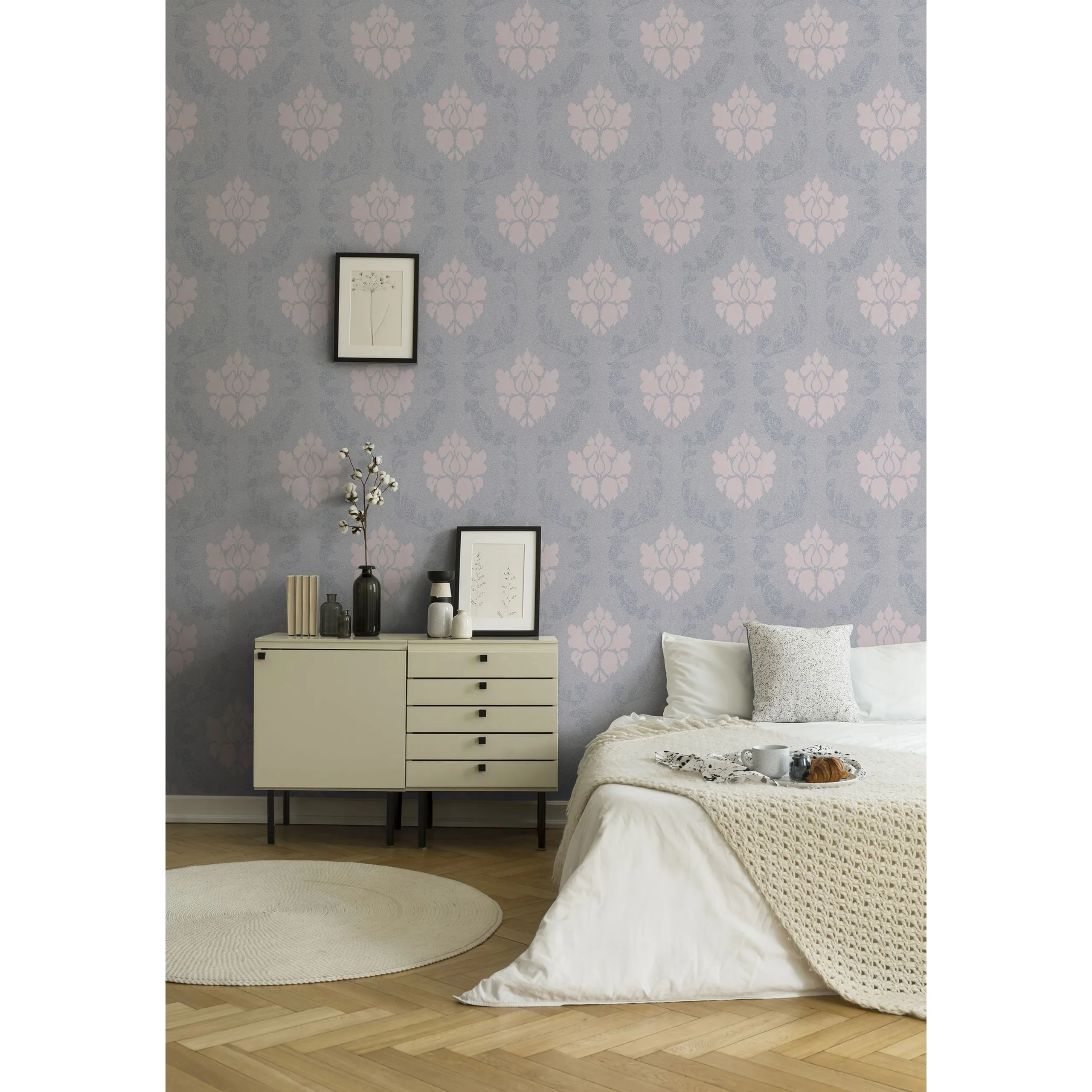 A.S. Creation New Elegance | 375523 | Papier Peint Intissé Baroque | 0.53 M X 10.05 M | Gris 6 A.S. Creation New Elegance | 375523 | Papier Peint Intissé Baroque | 0.53 M X 10.05 M | Gris – Image 4