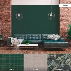 A.S. Creation Metropolitan Stories 2 | 379533 | Papier Peint Intissé Uni | 0.53 M X 10.05 M | Vert -Fond D'écran Soldes 379533 10