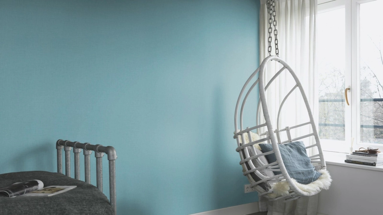 Rasch Uptown | 402469 | Papier Peint Intissé Uni | 0.53 M X 10.05 M | Bleu 5 Rasch Uptown | 402469 | Papier Peint Intissé Uni | 0.53 M X 10.05 M | Bleu – Image 3