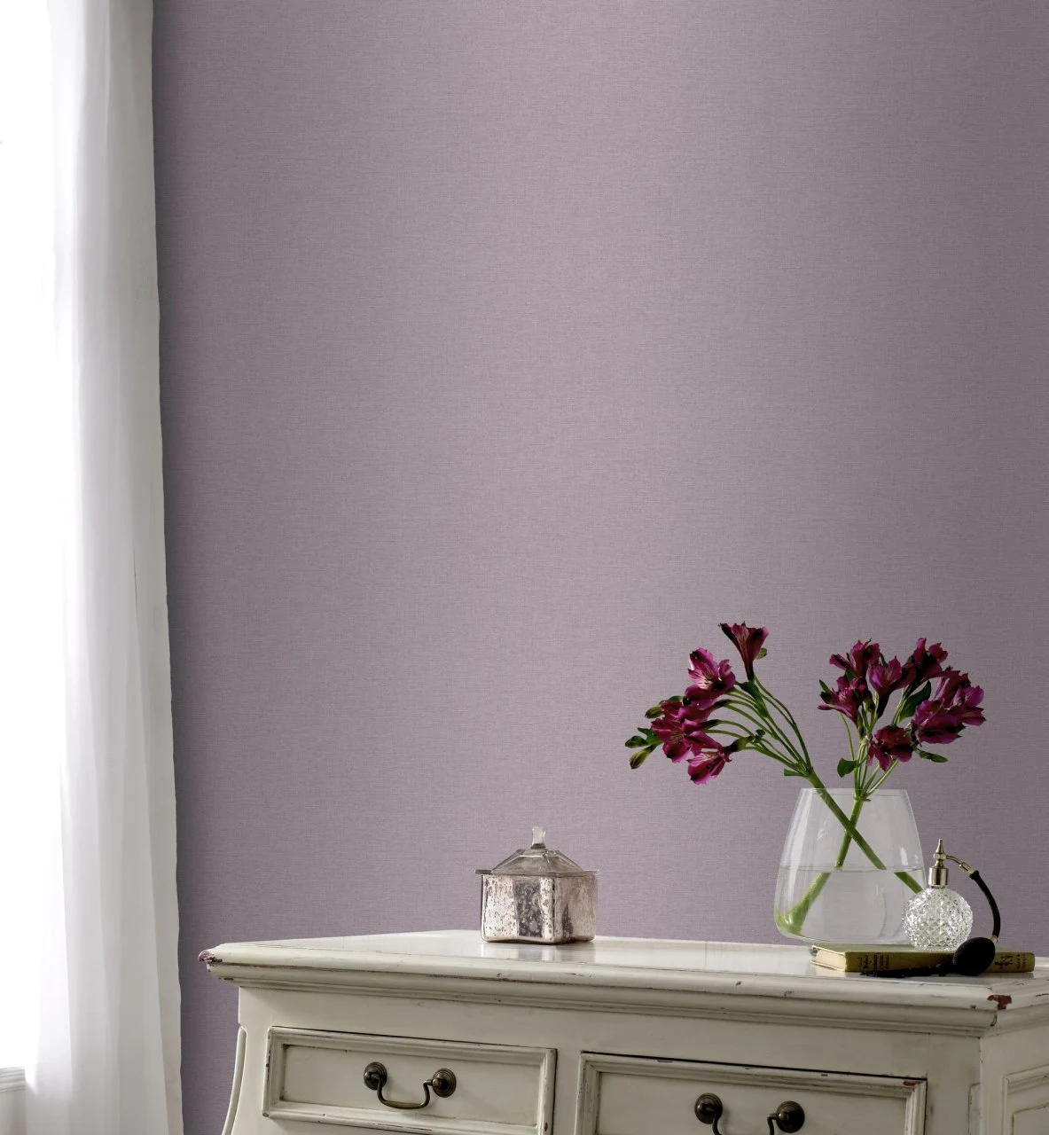 Rasch Florentine | 448535 | Papier Peint Intissé Uni | 0.53 M X 10.05 M | Violet 3 Rasch Florentine | 448535 | Papier Peint Intissé Uni | 0.53 M X 10.05 M | Violet