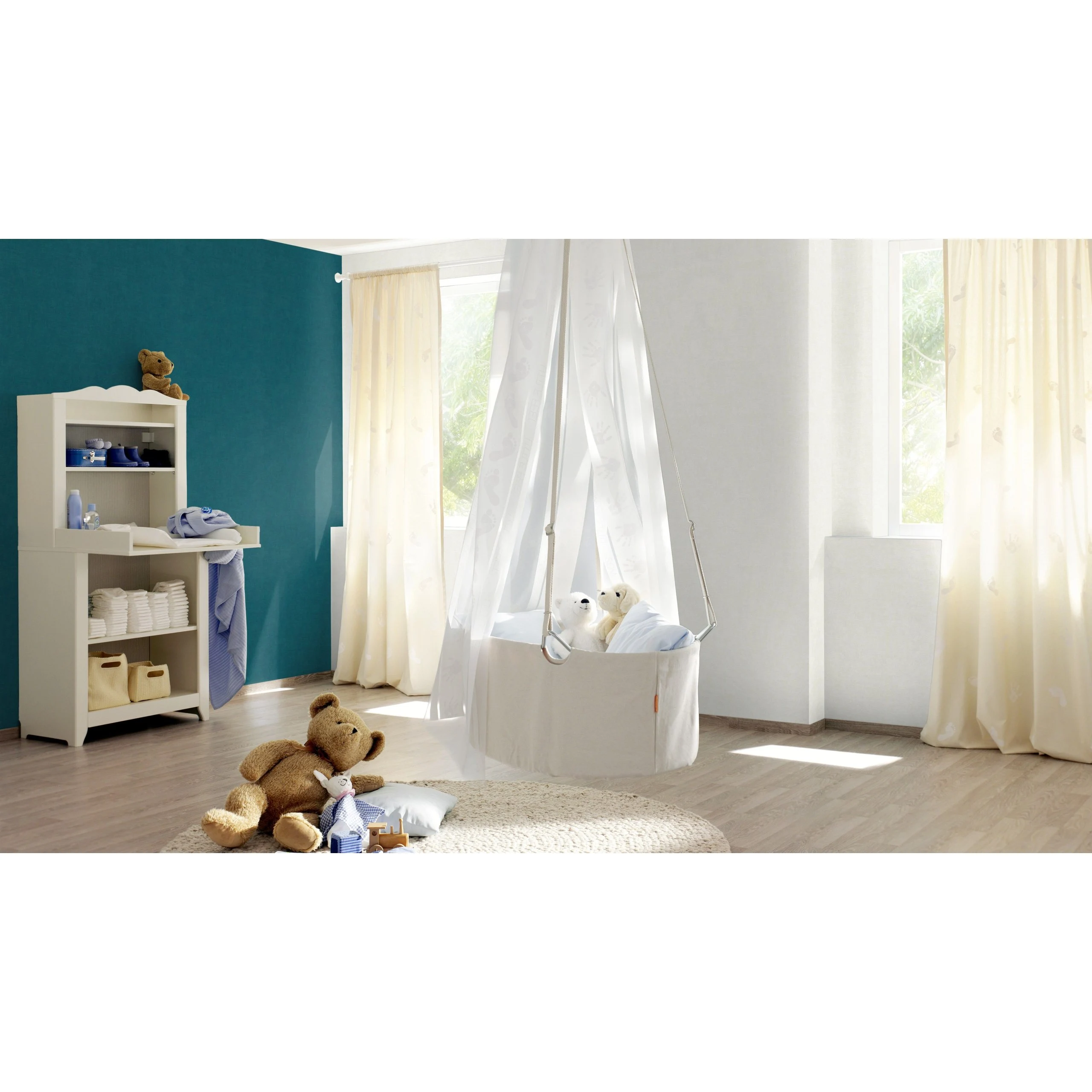 Rasch Young Artists | 490091 | Papier Peint Intissé Uni | 0.53 M X 10.05 M | Bleu 3 Rasch Young Artists | 490091 | Papier Peint Intissé Uni | 0.53 M X 10.05 M | Bleu