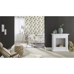 Rasch Club Botanique + Claas II | 531398 | Papier Peint Intissé Uni | 0.53 M X 10.05 M | Noir -Fond D'écran Soldes 531398 room 7