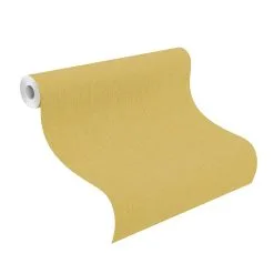 Rasch BARBARA Home Collection II | 537192 | Papier Peint Intissé Uni | 0.53 M X 10.05 M | Jaune -Fond D'écran Soldes 537192 roll 1