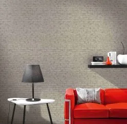 Erismann RollOver 2021 | 537210 | Papier Peint Intissé Effet Béton | 0.53 M X 10.05 M | Blanc