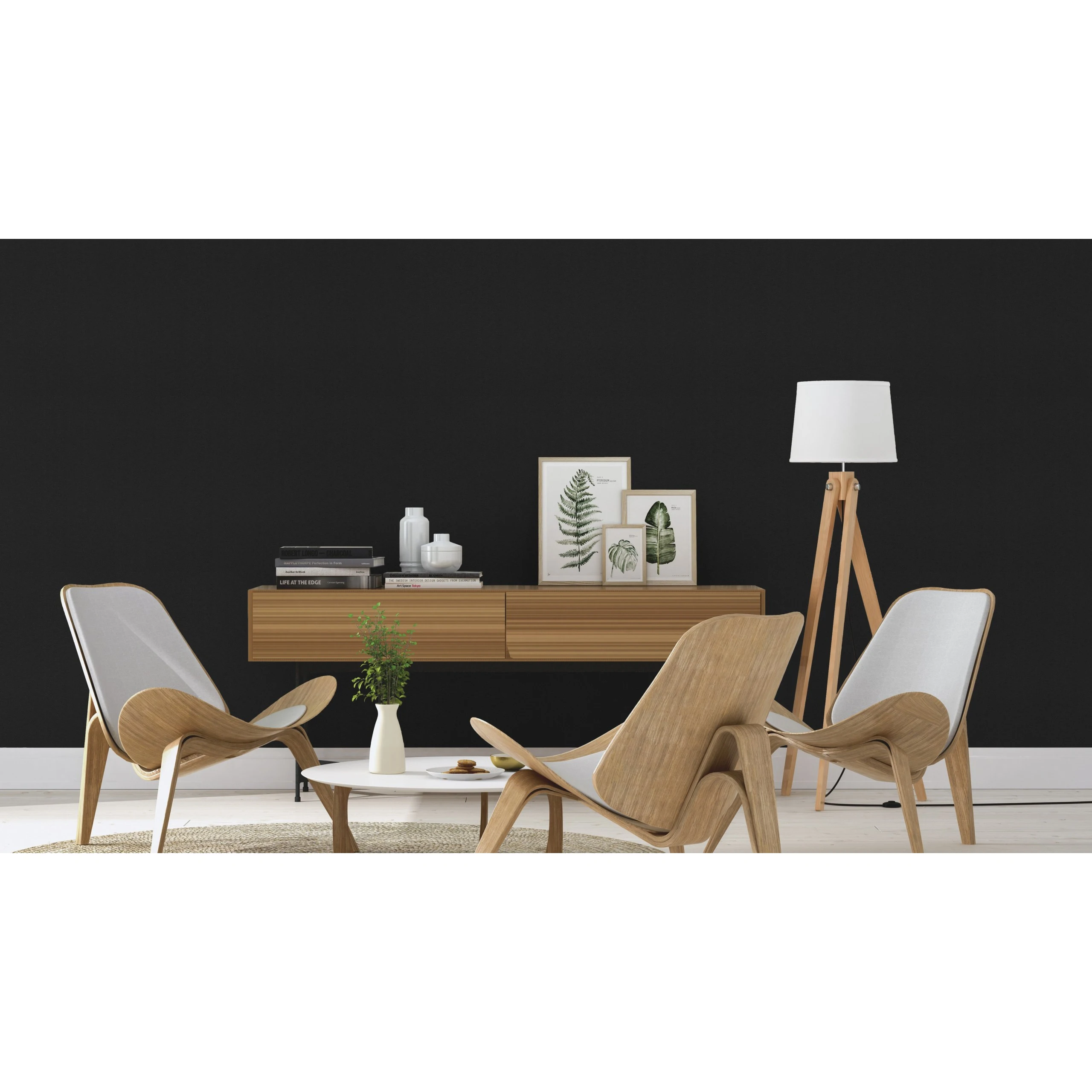 Rasch Selection Vinyl/Vlies | 610376 | Papier Peint Intissé Uni | 0.53 M X 10.05 M | Noir 4 Rasch Selection Vinyl/Vlies | 610376 | Papier Peint Intissé Uni | 0.53 M X 10.05 M | Noir – Image 2