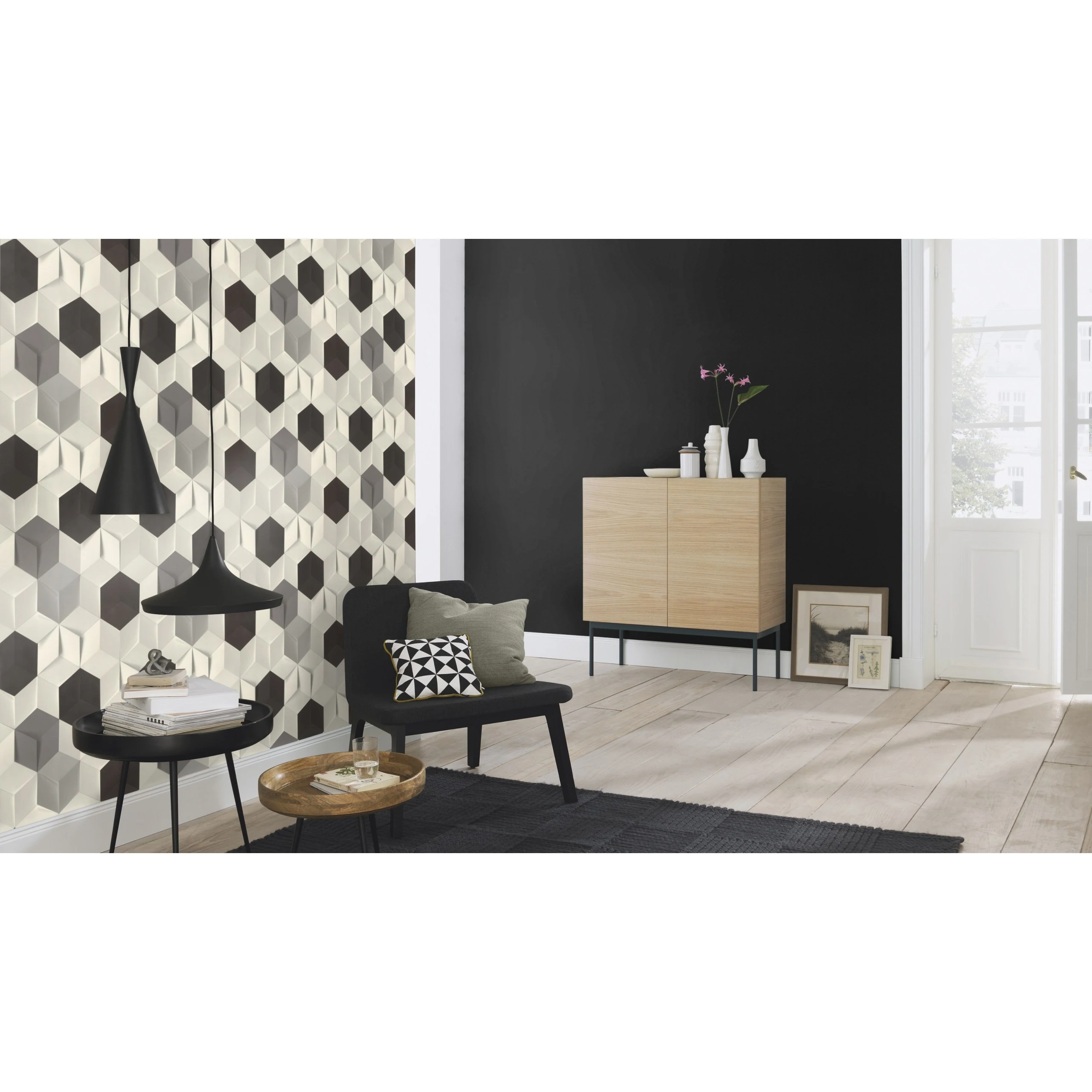 Rasch Selection Vinyl/Vlies | 610376 | Papier Peint Intissé Uni | 0.53 M X 10.05 M | Noir 9 Rasch Selection Vinyl/Vlies | 610376 | Papier Peint Intissé Uni | 0.53 M X 10.05 M | Noir – Image 7