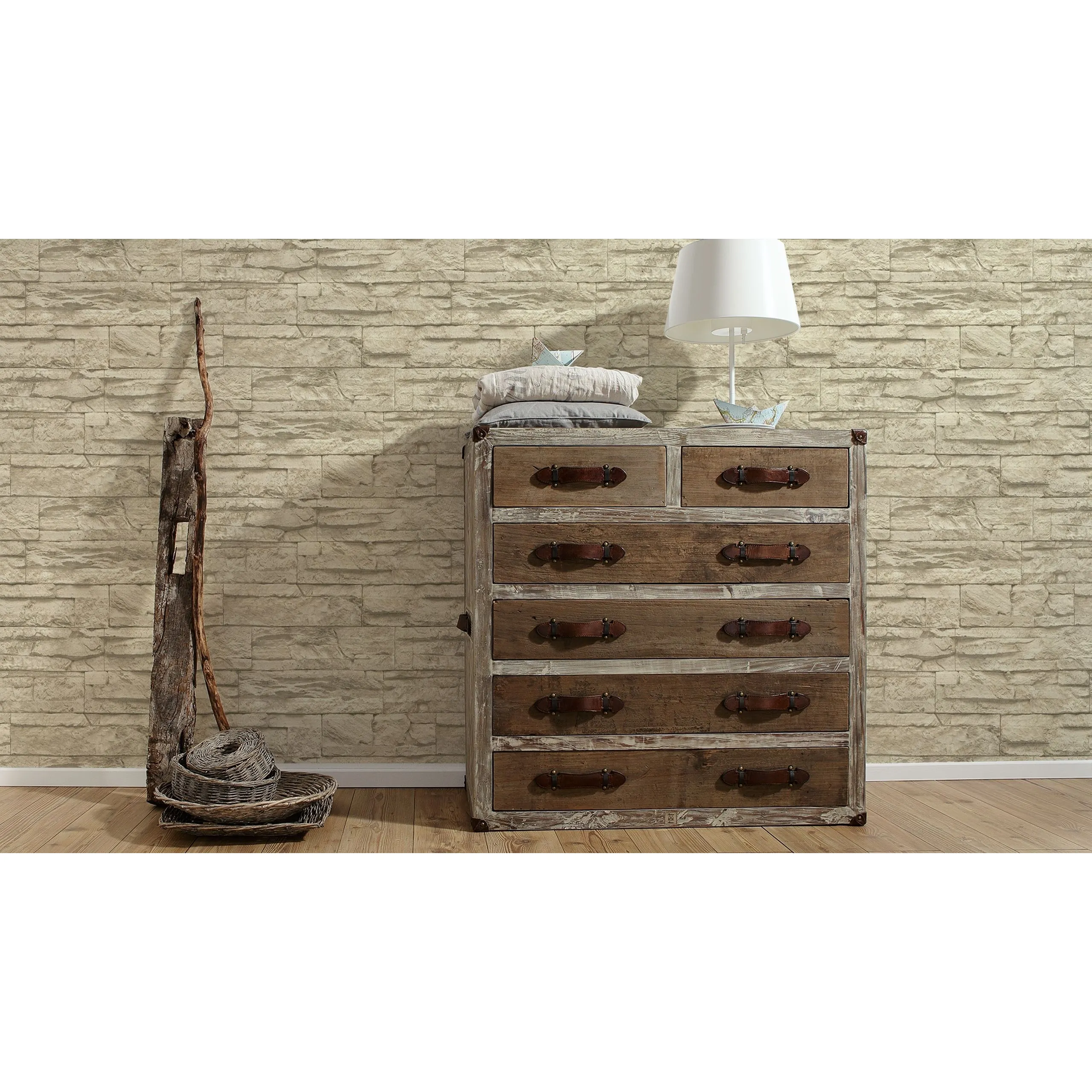 A.S. Creation Elements | 707130 | Papier Peint Intissé Pierre Brique | 0.53 M X 10.05 M | Beige 7 A.S. Creation Elements | 707130 | Papier Peint Intissé Pierre Brique | 0.53 M X 10.05 M | Beige – Image 5