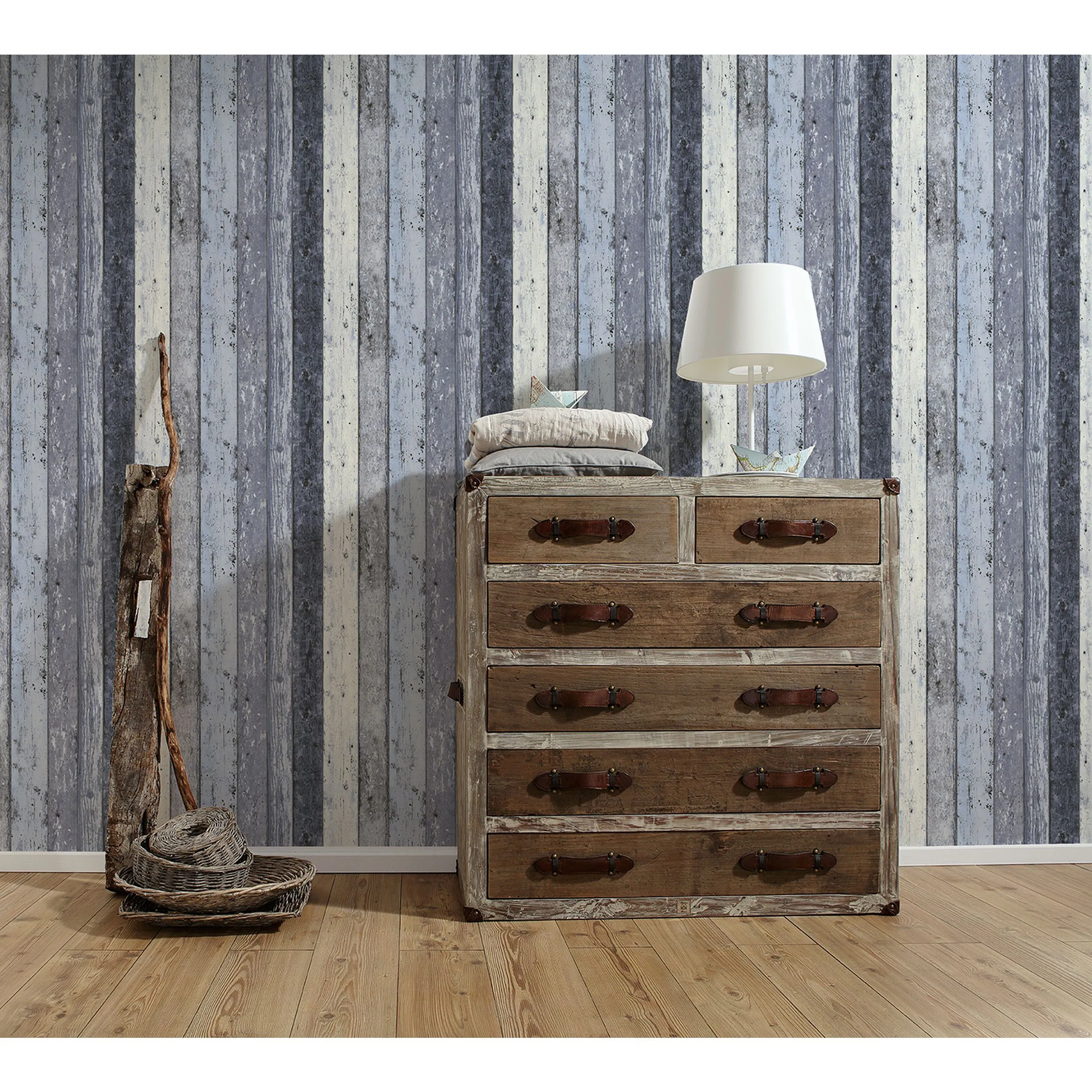 A.S. Creation Elements | 855060 | Papier Peint Bois Intissé | 0.53 M X 10.05 M | Bleu 8 A.S. Creation Elements | 855060 | Papier Peint Bois Intissé | 0.53 M X 10.05 M | Bleu – Image 6