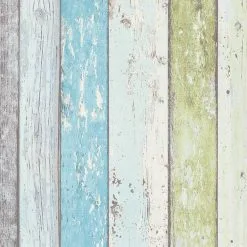 A.S. Creation Elements | 855077 | Papier Peint Bois Intissé | 0.53 M X 10.05 M | Bleu