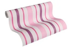 A.S. Creation Boys & Girls 4 | 898319 | Papier Peint à Rayures Papier | 0.53 M X 10.05 M | Rose