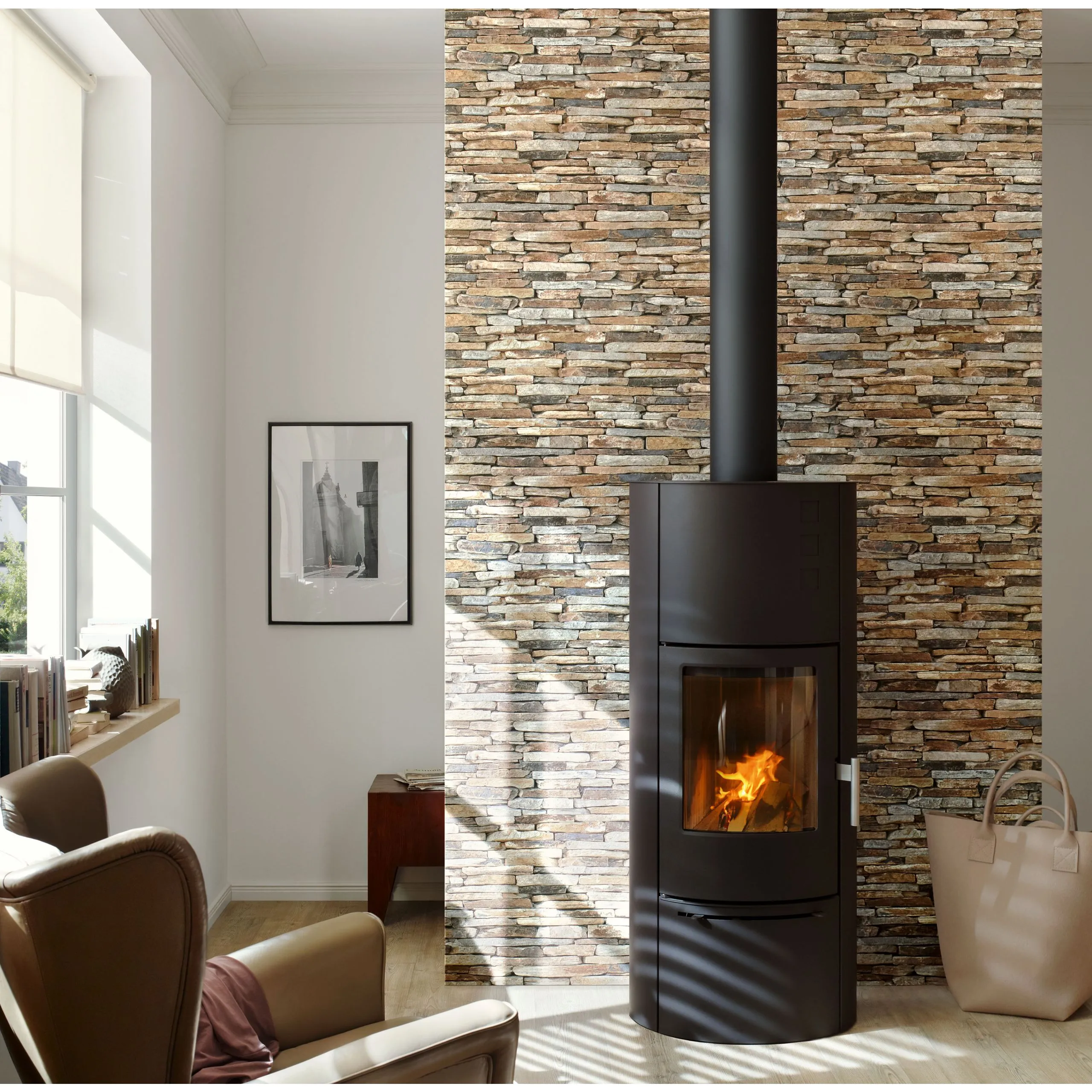 A.S. Creation Elements | 914217 | Papier Peint Intissé Pierre Brique | 0.53 M X 10.05 M | Marron 6 A.S. Creation Elements | 914217 | Papier Peint Intissé Pierre Brique | 0.53 M X 10.05 M | Marron – Image 4