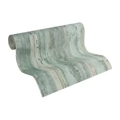 A.S. Creation Decoworld | 954055 | Papier Peint Bois Intissé | 0.53 M X 10.05 M | Vert