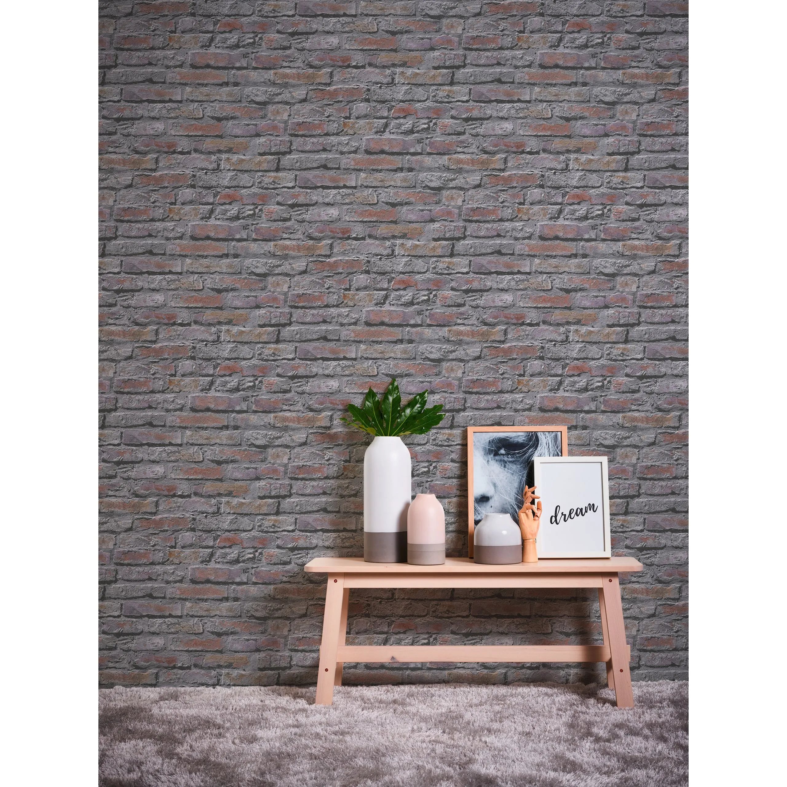 A.S. Creation Il Decoro | 954702 | Papier Peint Imitation Brique Pierre En Papier | Gris 5 A.S. Creation Il Decoro | 954702 | Papier Peint Imitation Brique Pierre En Papier | Gris – Image 3