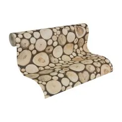 A.S. Creation Il Decoro | 958361 | Papier Peint Papier Imitation Bois | 0.53 M X 10.05 M | Marron