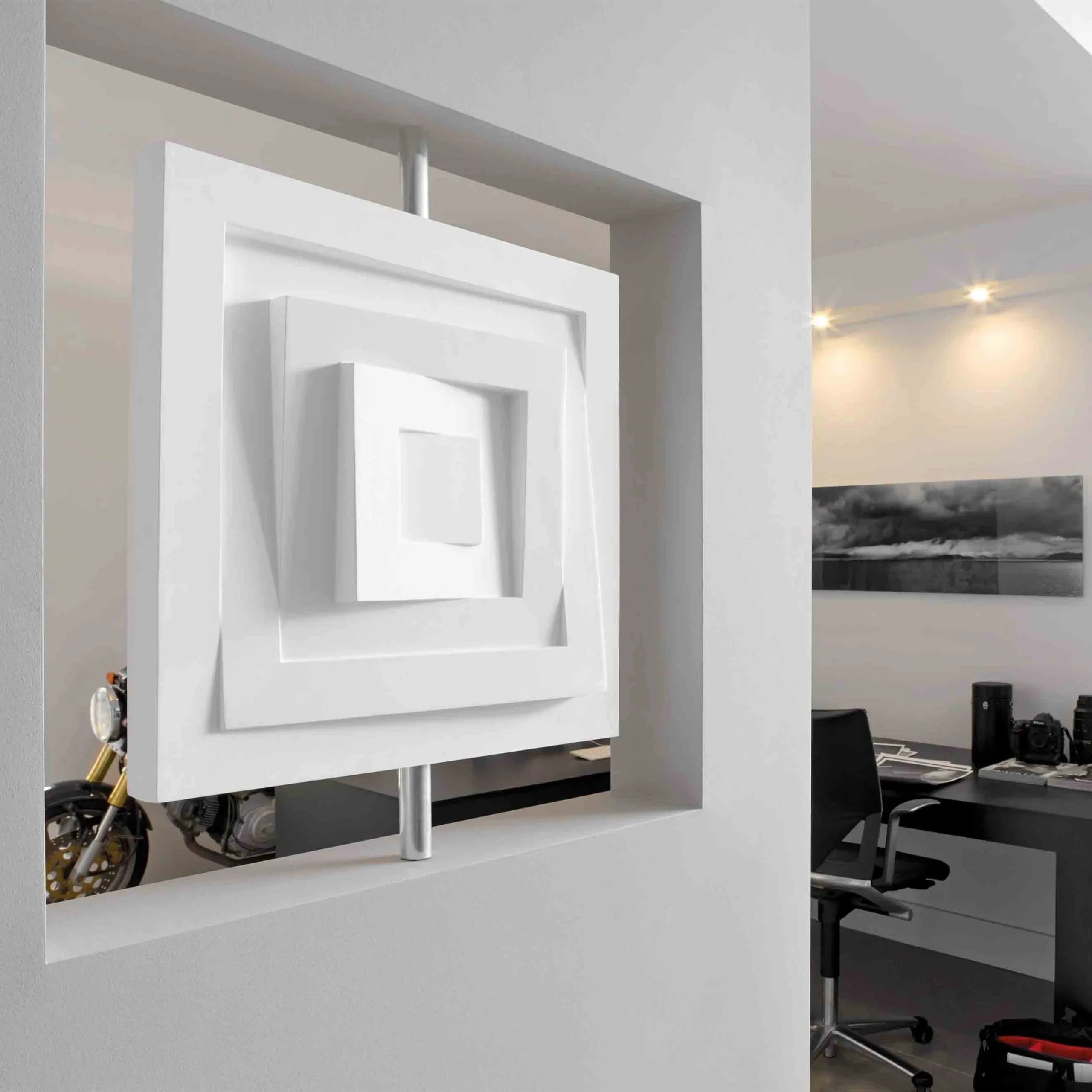 Rosace Tendance NMC ARSTYL CS5 550 Mm X 550 Mm Polyuréthane Résistant à L'impact Blanc 4 Rosace Tendance NMC ARSTYL CS5 550 Mm X 550 Mm Polyuréthane Résistant à L'impact Blanc – Image 2