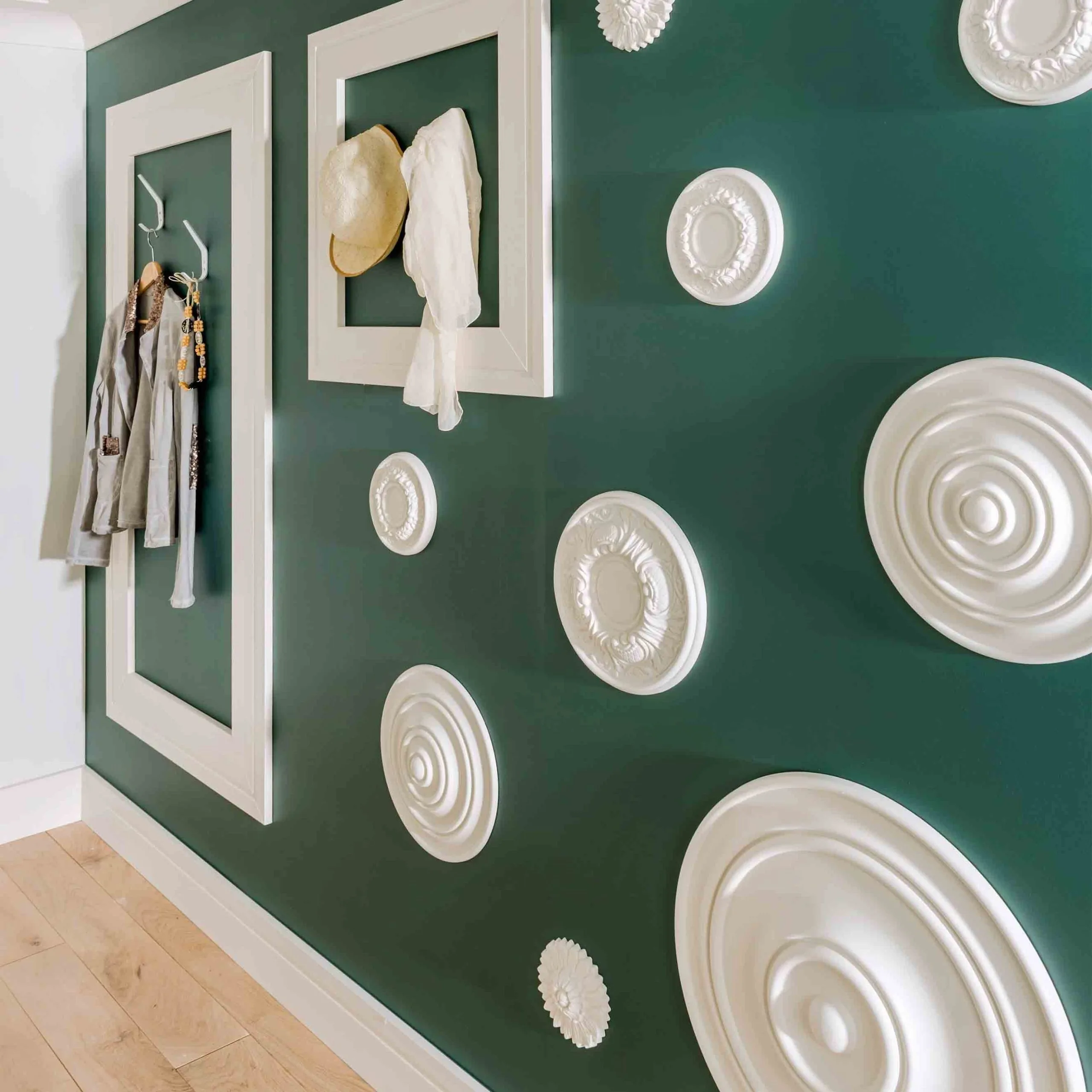 Rosace Noble NMC ARSTYL R14 Ø 340 Mm Polyuréthane Résistant à L'impact Blanc 4 Rosace Noble NMC ARSTYL R14 Ø 340 Mm Polyuréthane Résistant à L'impact Blanc – Image 2