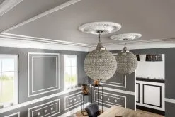 Rosace Moderne NMC ARSTYL R18 Ø 600 Mm Polyuréthane Résistant à L'impact Blanc -Fond D'écran Soldes ARSTYL R18 5