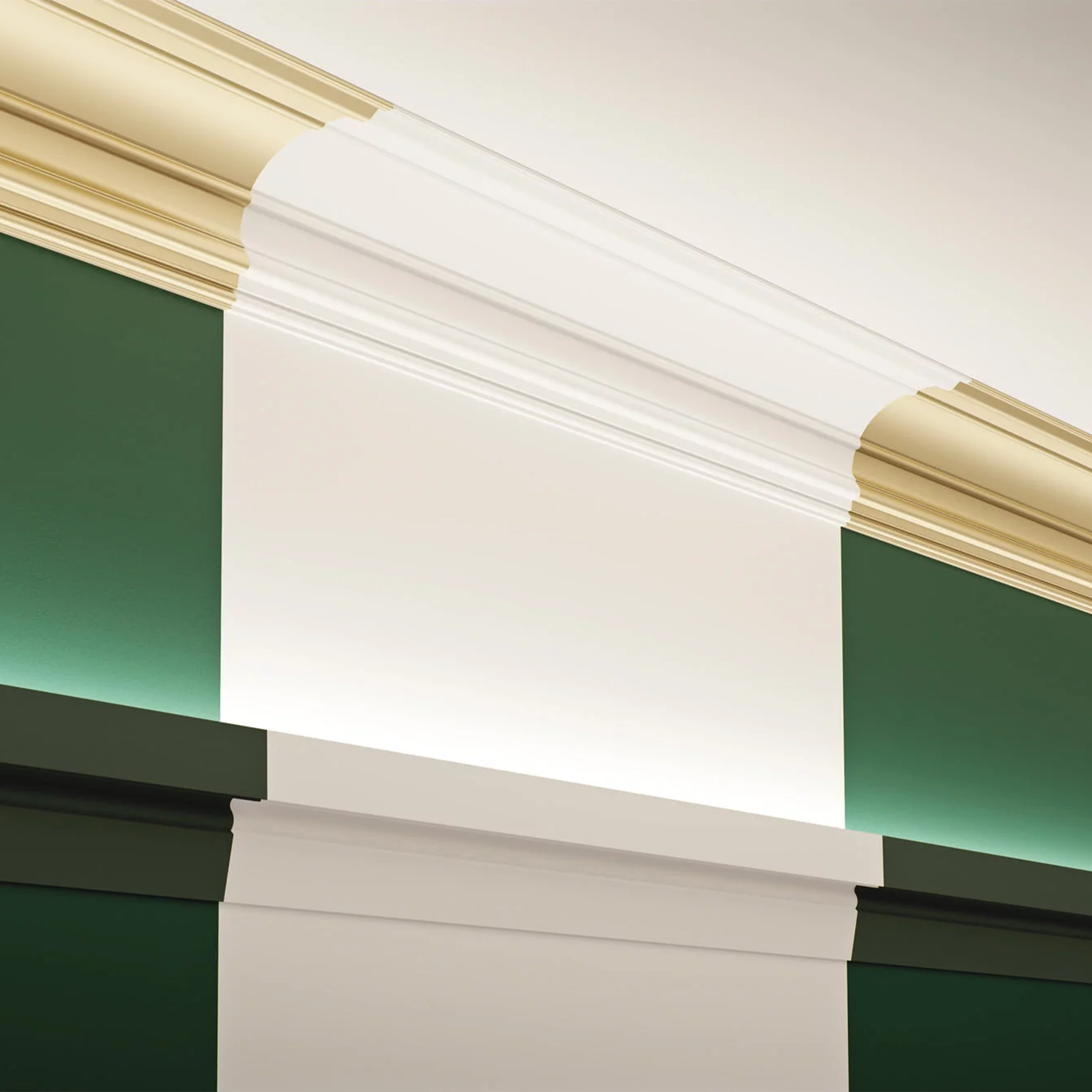 Moulure De Plafond Noble NMC ARSTYL Z40 170 X 175 Mm Polyuréthane Résistant à L'impact Blanc 4 Moulure De Plafond Noble NMC ARSTYL Z40 170 X 175 Mm Polyuréthane Résistant à L'impact Blanc – Image 2