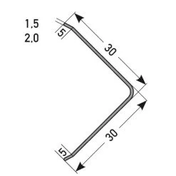 Auer Metallprofile Cornière De Protection 30 X 30 Mm | Aluminium | 1 Arête 7 Auer Metallprofile Cornière De Protection 30 X 30 Mm | Aluminium | 1 Arête -Fond D'écran Soldes Eckschutzprofil 30x30 Hauptbild 2