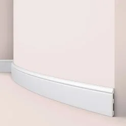 Plinthe D'époque NMC WALLSTYL FL1 Flex 12 X 80 Mm Polyuréthane Résistant, Imperméable, Flexible Blanc -Fond D'écran Soldes FL1 Flex 1