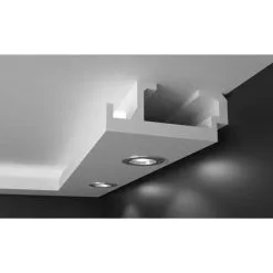 Elite Decor | Moulure De Plafond LED "KD408" | Polystyrène | 195 X 80 X 1150 Mm | Blanc 7 Elite Decor | Moulure De Plafond LED "KD408" | Polystyrène | 195 X 80 X 1150 Mm | Blanc -Fond D'écran Soldes KD408 3