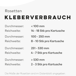 Rosace Moderne NMC ARSTYL R18 Ø 600 Mm Polyuréthane Résistant à L'impact Blanc -Fond D'écran Soldes Kleberverbrauch Rosetten 18