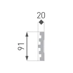Cimaise Murale Moderne Marbet B-39 | 20 X 91 Mm | Polystyrène 11 Cimaise Murale Moderne Marbet B-39 | 20 X 91 Mm | Polystyrène -Fond D'écran Soldes MARBET B39 2