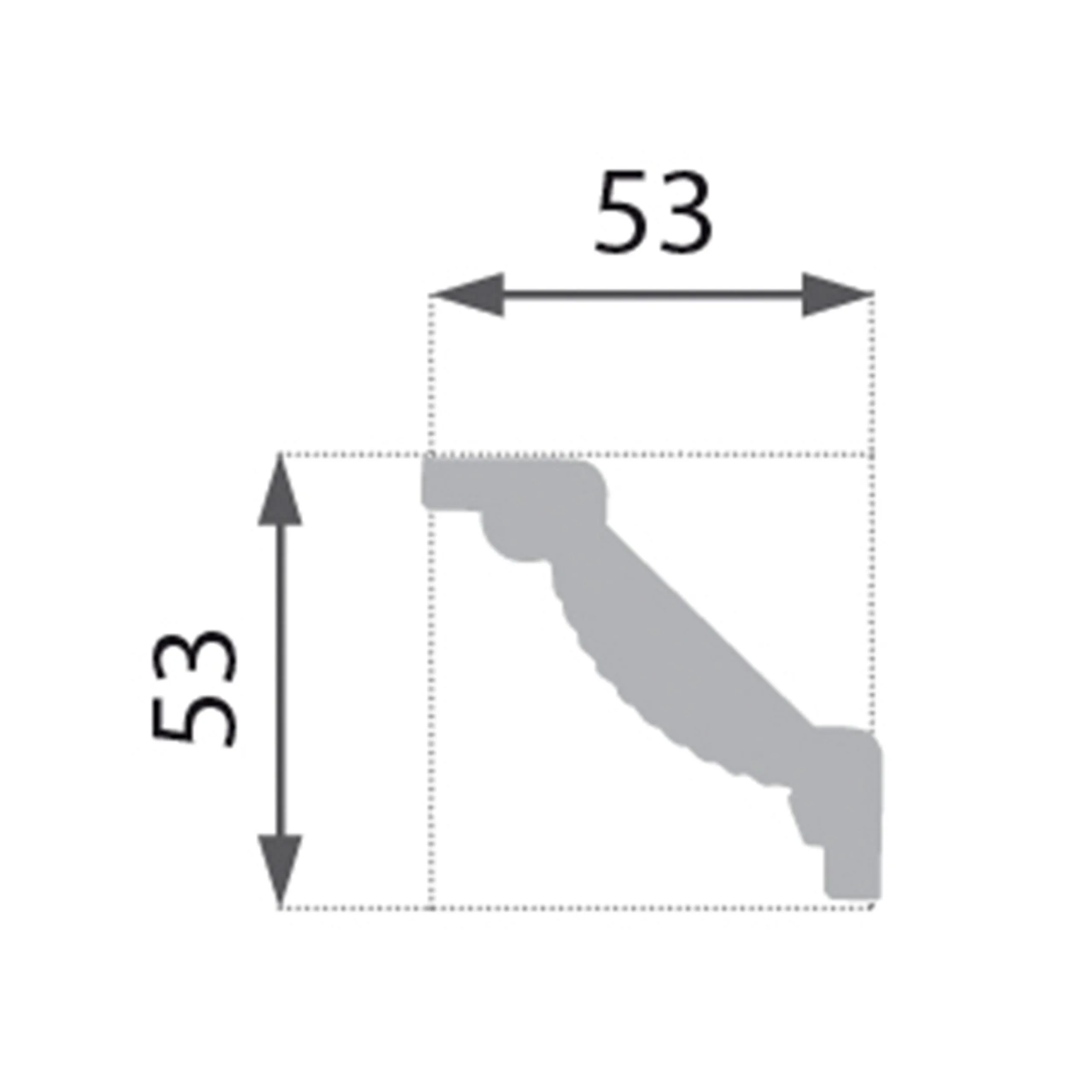 Moulure De Plafond Tendance Marbet B-9 | 53 X 53 Mm | Polystyrène 4 Moulure De Plafond Tendance Marbet B-9 | 53 X 53 Mm | Polystyrène – Image 2