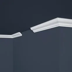 Moulure De Plafond Design Marbet E-4 | 30 X 30 Mm | Polystyrène Résistant à L'impact, à L'humidité -Fond D'écran Soldes MARBET E4 3