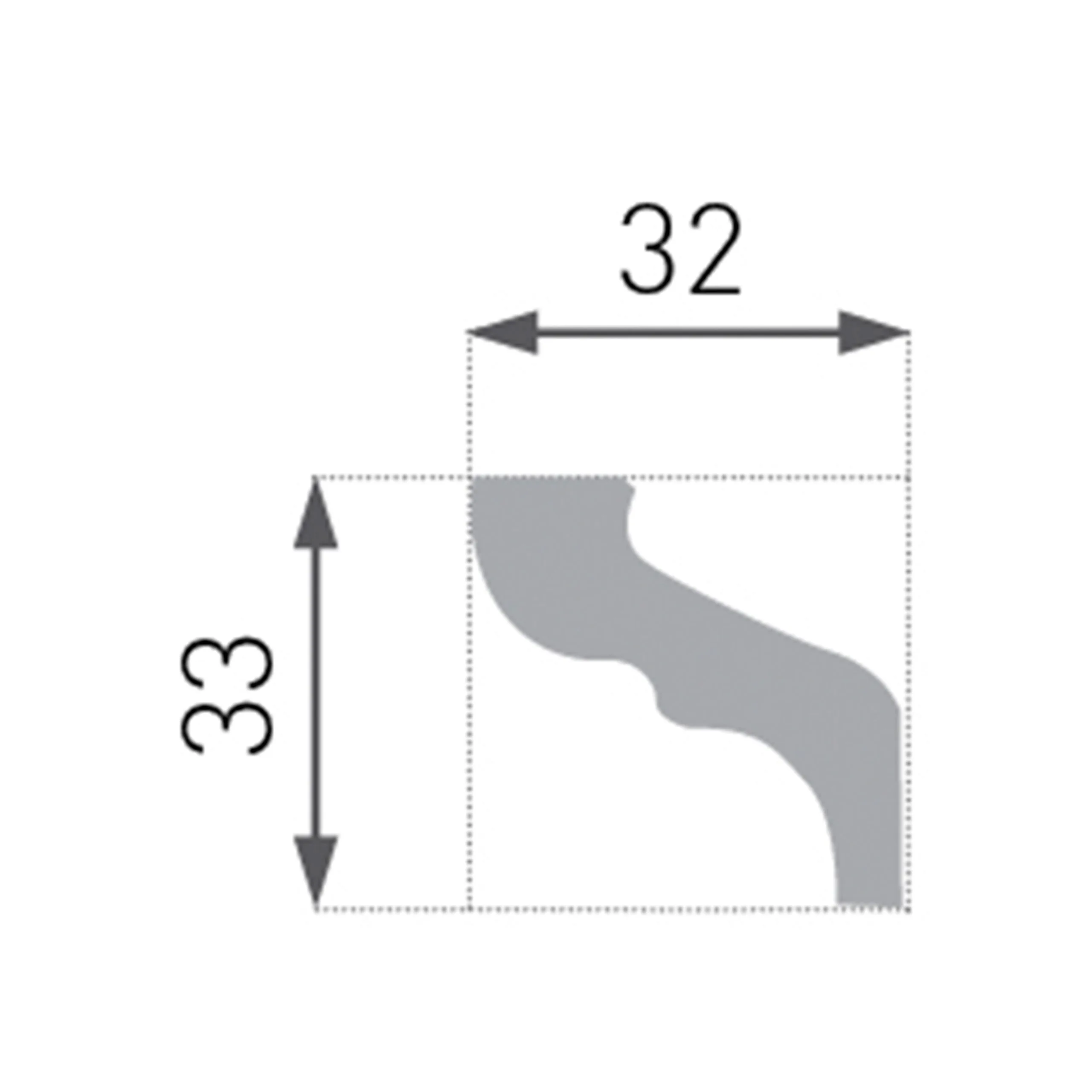 Moulure De Plafond Sublime Marbet E-6 | 32 X 33 Mm | Polystyrène Résistant à L'impact, à L'humidité 3 Moulure De Plafond Sublime Marbet E-6 | 32 X 33 Mm | Polystyrène Résistant à L'impact, à L'humidité