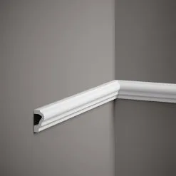 PROVISTON | Zierleiste "NE255" | 20 X 39 X 2000 Mm | Weiß | Wandleiste | Wanddekoration | Hochwertig -Fond D'écran Soldes MD255 5