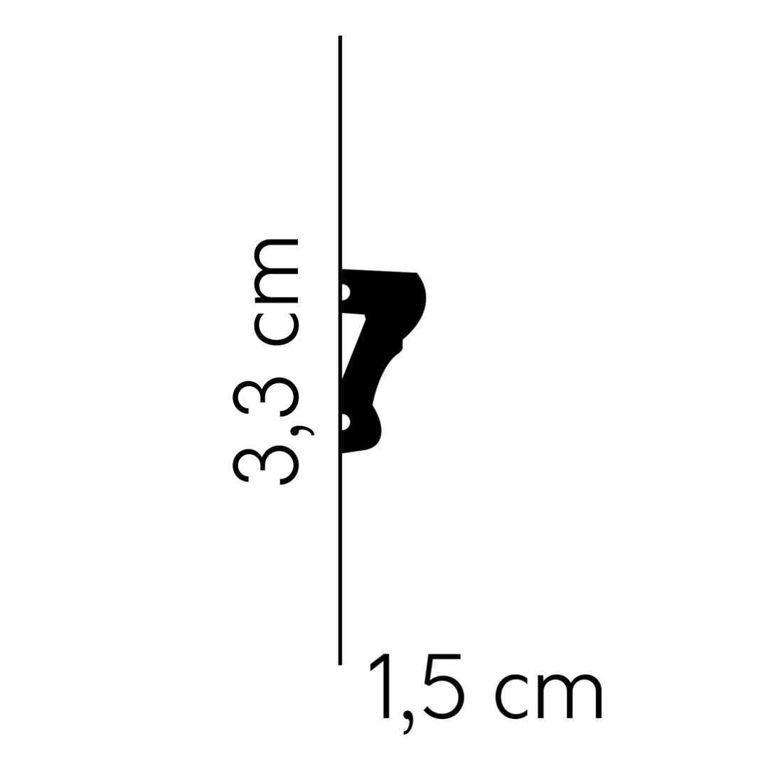 PROVISTON | Zierleiste "NE318" | 15 X 33 X 2000 Mm | Weiß | Wandleiste | Wanddekoration | Hochwertig 3 PROVISTON | Zierleiste "NE318" | 15 X 33 X 2000 Mm | Weiß | Wandleiste | Wanddekoration | Hochwertig