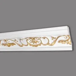 Moulure De Plafond Sublime Marbet B-6 GOLD | 53 X 53 Mm | Polystyrène