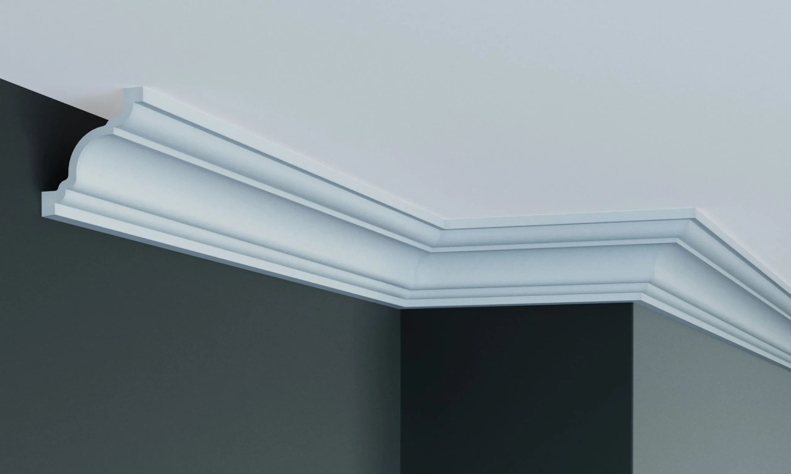 Elite Decor Moulure De Plafond Design P819 | 64 X 69 Mm | Polyuréthane Résistant à L'humidité, Fexible 3 Elite Decor Moulure De Plafond Design P819 | 64 X 69 Mm | Polyuréthane Résistant à L'humidité, Fexible