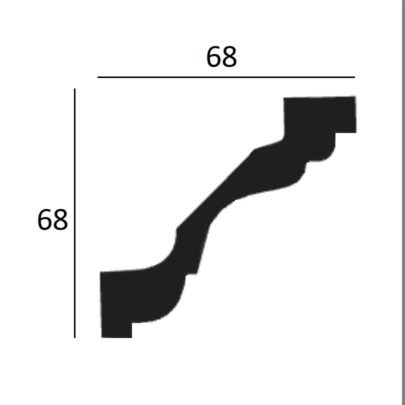 Elite Decor Moulure De Plafond Design P819 | 64 X 69 Mm | Polyuréthane Résistant à L'humidité, Fexible 4 Elite Decor Moulure De Plafond Design P819 | 64 X 69 Mm | Polyuréthane Résistant à L'humidité, Fexible – Image 2